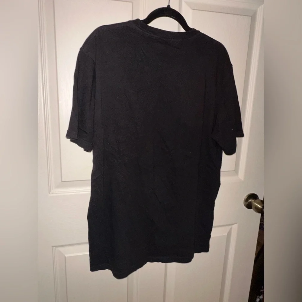 Juice Wrld Black Graphic T-Shirt Purple and Yellow Accents L music streetwear